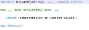 BuildHTMLStringReturnString